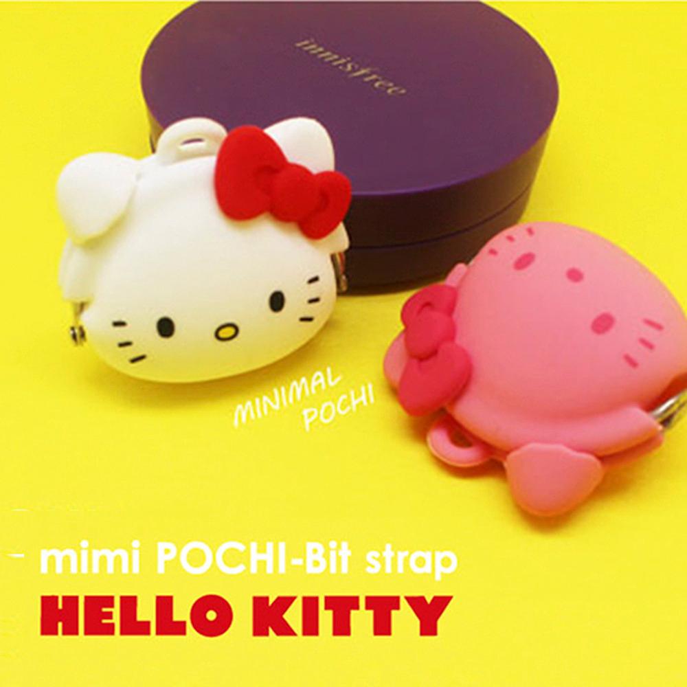 p+g 피지디자인 MIMI POCHI-BIT HELLO KITTY 실리콘 동전지갑