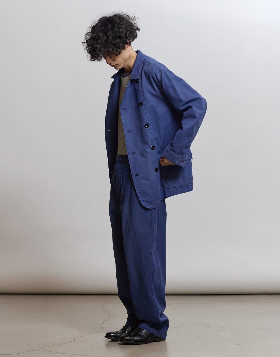 Dyed C/L French Db Jacket (Faded Blue)