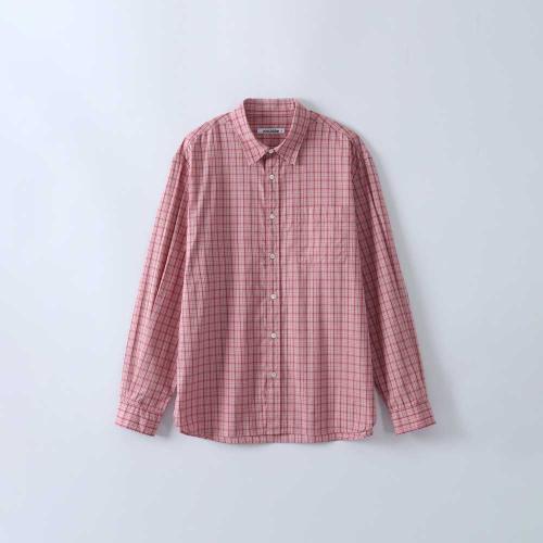 우드비(WOULDBE)  릴렉스 체크 셔츠 핑크 - 사이즈 & 후기 | 무신사