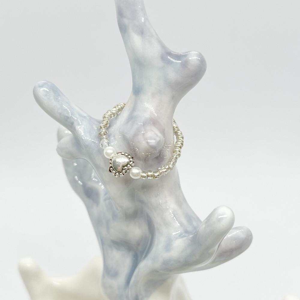 [제로비니] 작은 진주알 반지