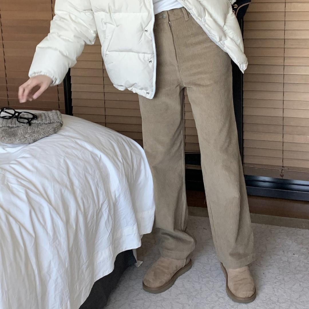 [M당일] 디스이즈 고르뎅 와이드 코듀로이 골덴 팬츠 (브라운)