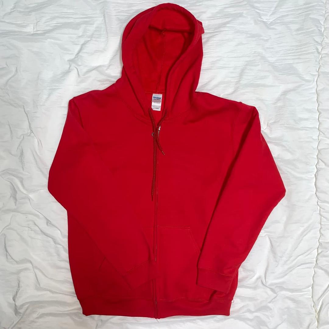 Gildan red hoodie | 후루츠패밀리