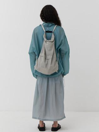 SHEER RIPSTOP STRING ANORAK (SKY BLUE)