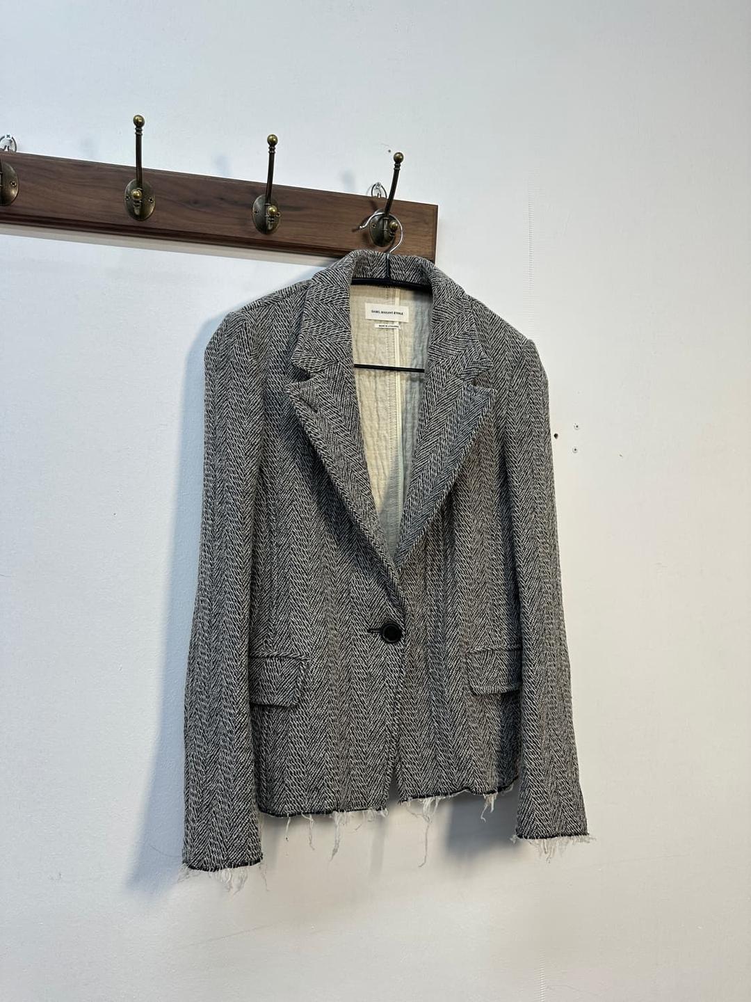 이자벨 마랑 울 헤링본 커팅 블레이저 자켓 | 후루츠패밀리