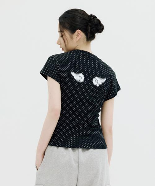 DOT MINI WINGS 여성 땡땡이 반팔티셔츠 3 COLORS