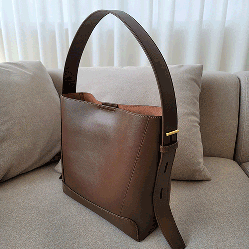 루비나틴 소가죽 버킷백 투웨이 쇼퍼백 크로스백 아이패드 데일리 가방 3컬러