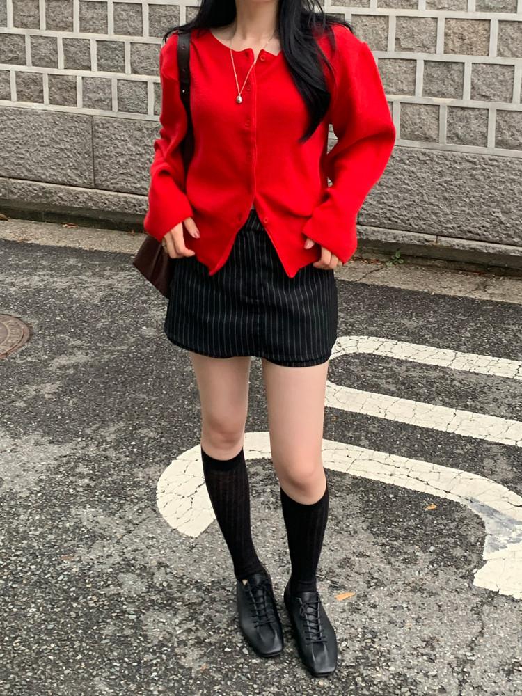 [ 오뉴어웨이 ] 서촌 스트라이프 스커트 팬츠 치마바지