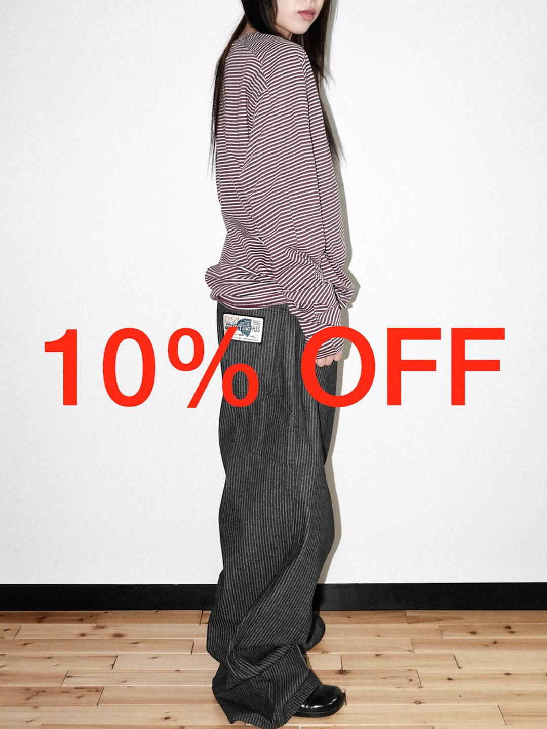 DIRECTOR'S PICK 71) R.D Striped Long Sleeve + P.C Striped Denim Pants