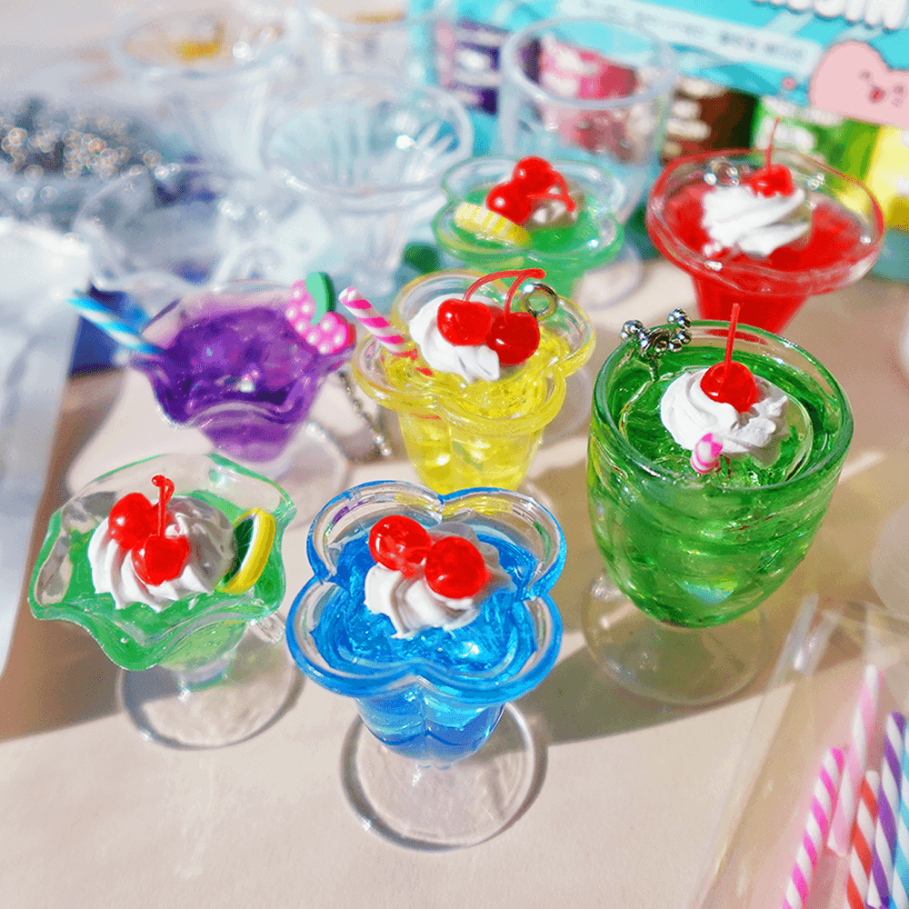 미니어처 음료 키링 만들기 키트 / 디저트 카페 미니어쳐 DIY 레진아트