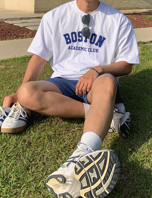 보스턴 탄탄 반팔티 (2color)