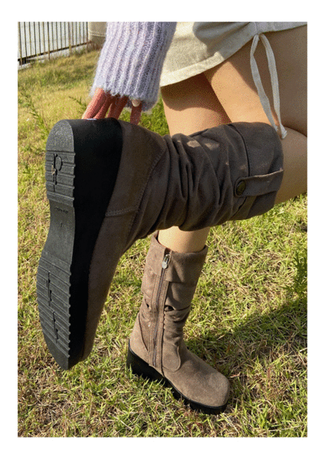 [당일출고] coco suede boots (2color)