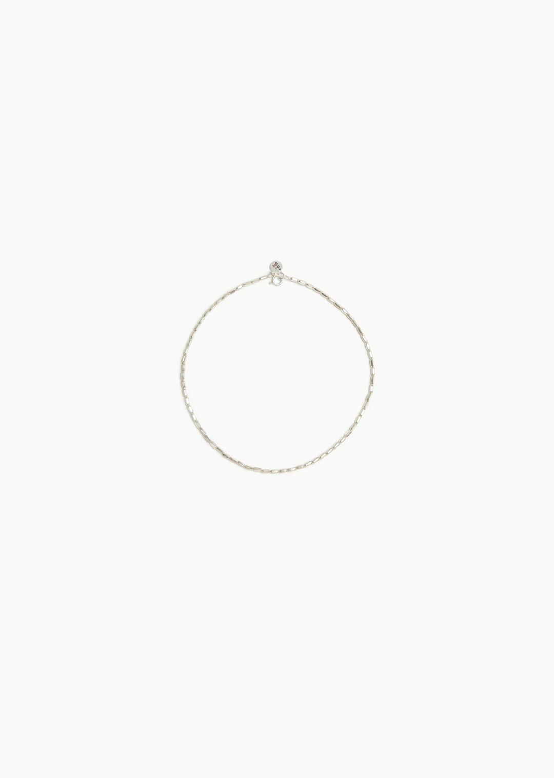 small hollow chain, silver
