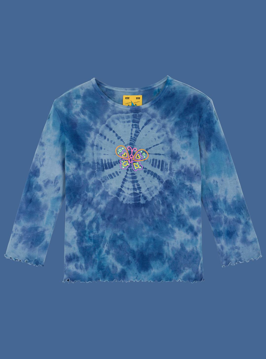Morpho 3/4 Sleeve - XS / Blue Tie Dye