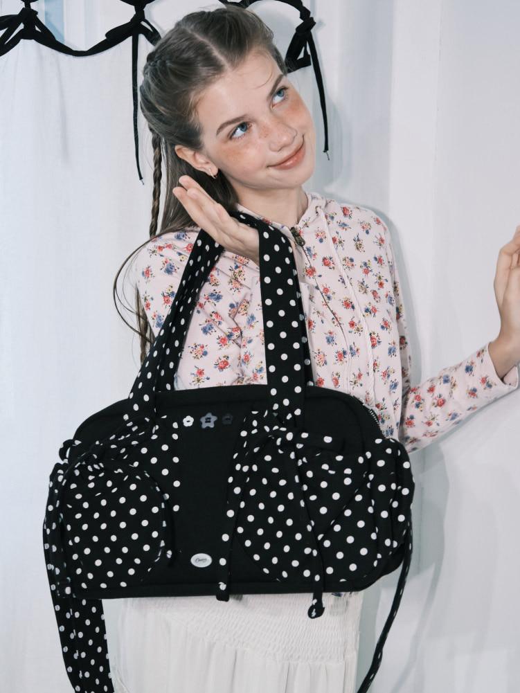 Dot button bag_black