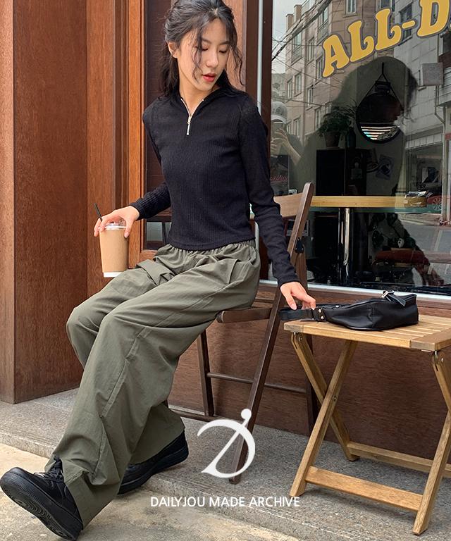 데일리쥬 [21만장판매/MADE] 데어 밴딩 팬츠