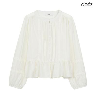 [ab.f.z] 레이스 핀턱 프릴 블라우스 (AFZ5MB39A)
