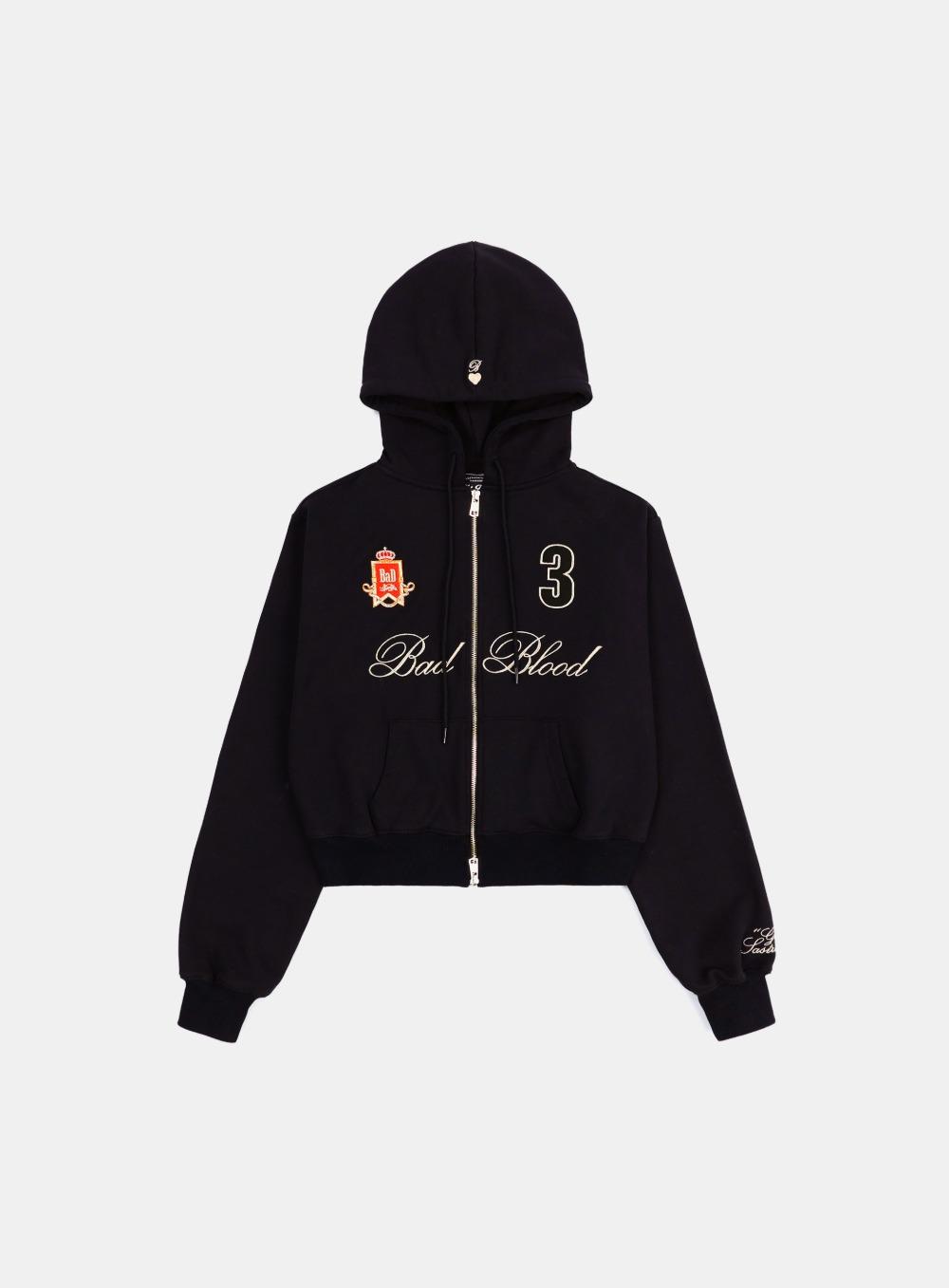 [Pre-Order] [w-hde24-063] Royal Classic Hooded Zip-Up - Black