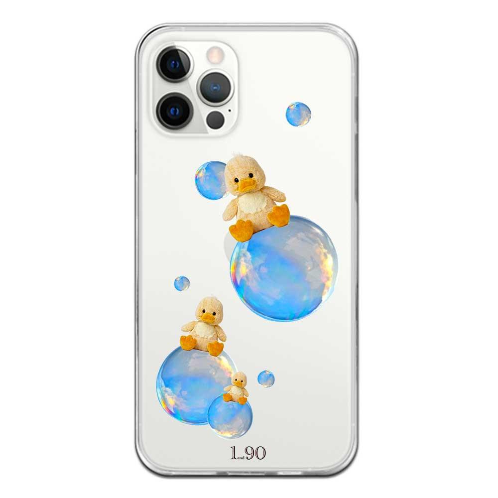 bubble duck 버블 덕 일러스트 폰케이스 클리어 ver. 아이폰케이스 하이틴감성