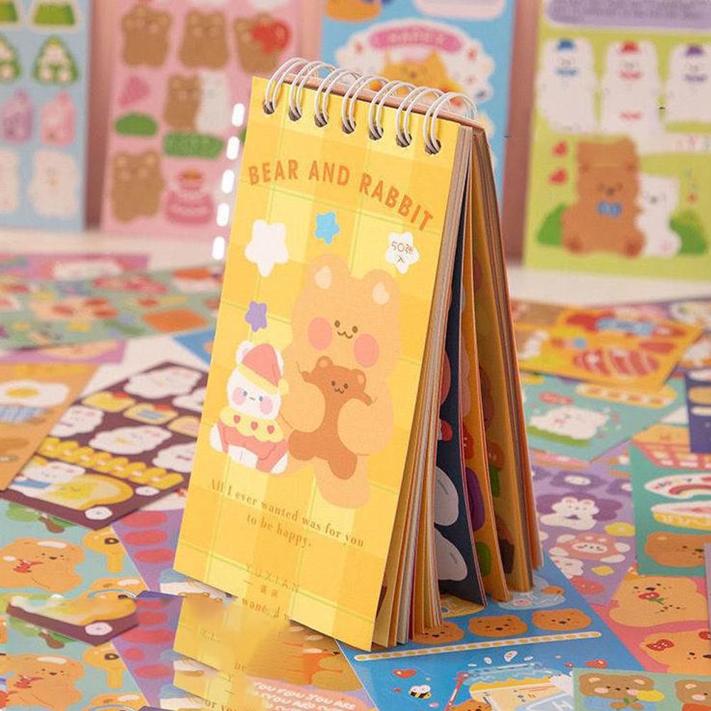 다꾸 스티커북 50매 다이어리 꾸미기 귀여운 캐릭터 스티커