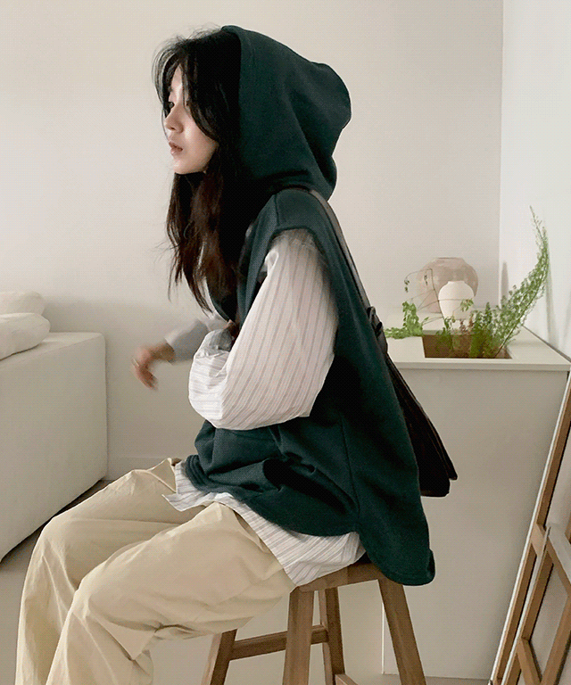 [남녀공용] 카리 후드 조끼 (5color)