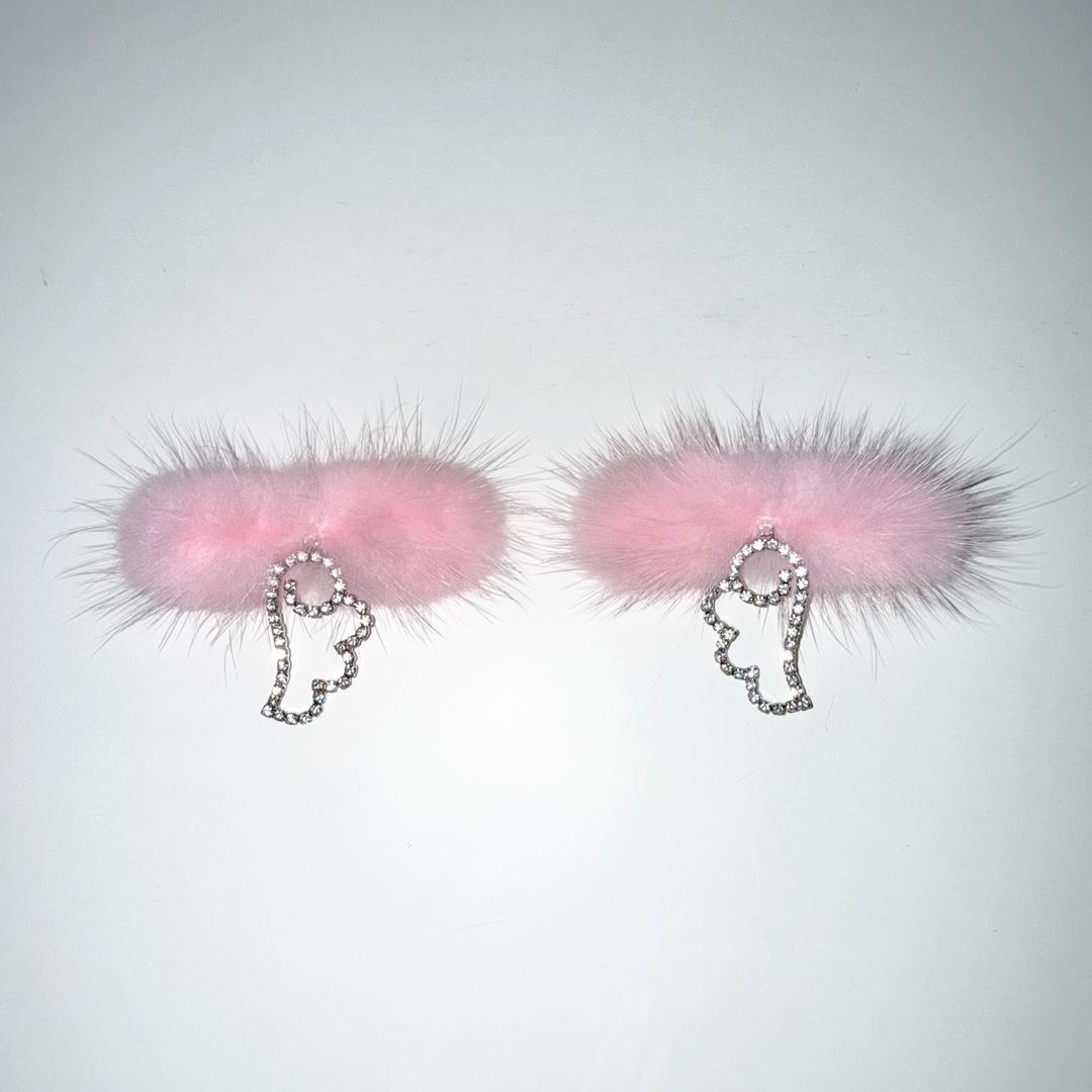 Angel Wings Hair Pin (Pink)