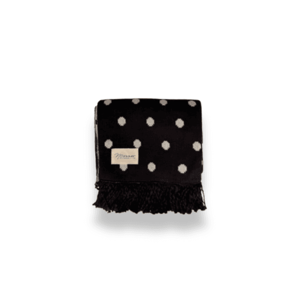 dot blanket muffler [black]