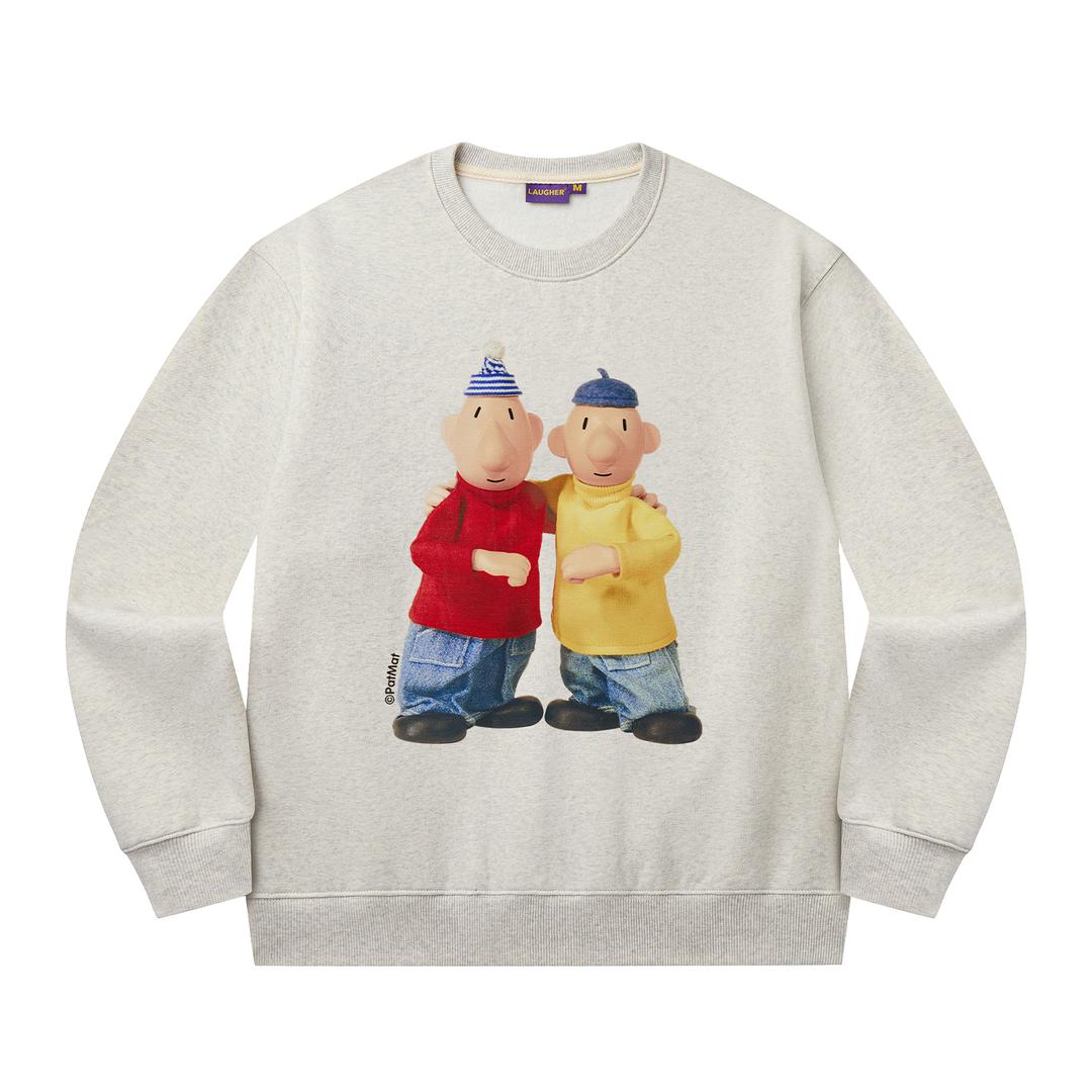 [PAT&MAT] BEST FRIEND SWEAT SHIRT - OATMEAL