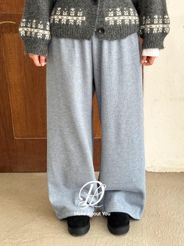 [MADE] 빅사이즈 S-5XL 밍키즌 투웨이 스트링 밍크 기모 조거 와이드 밴딩 팬츠 방한템