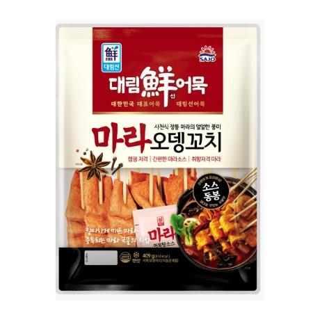 [푸른들마켓][사조] 마라오뎅꼬치(냉동)(409g)