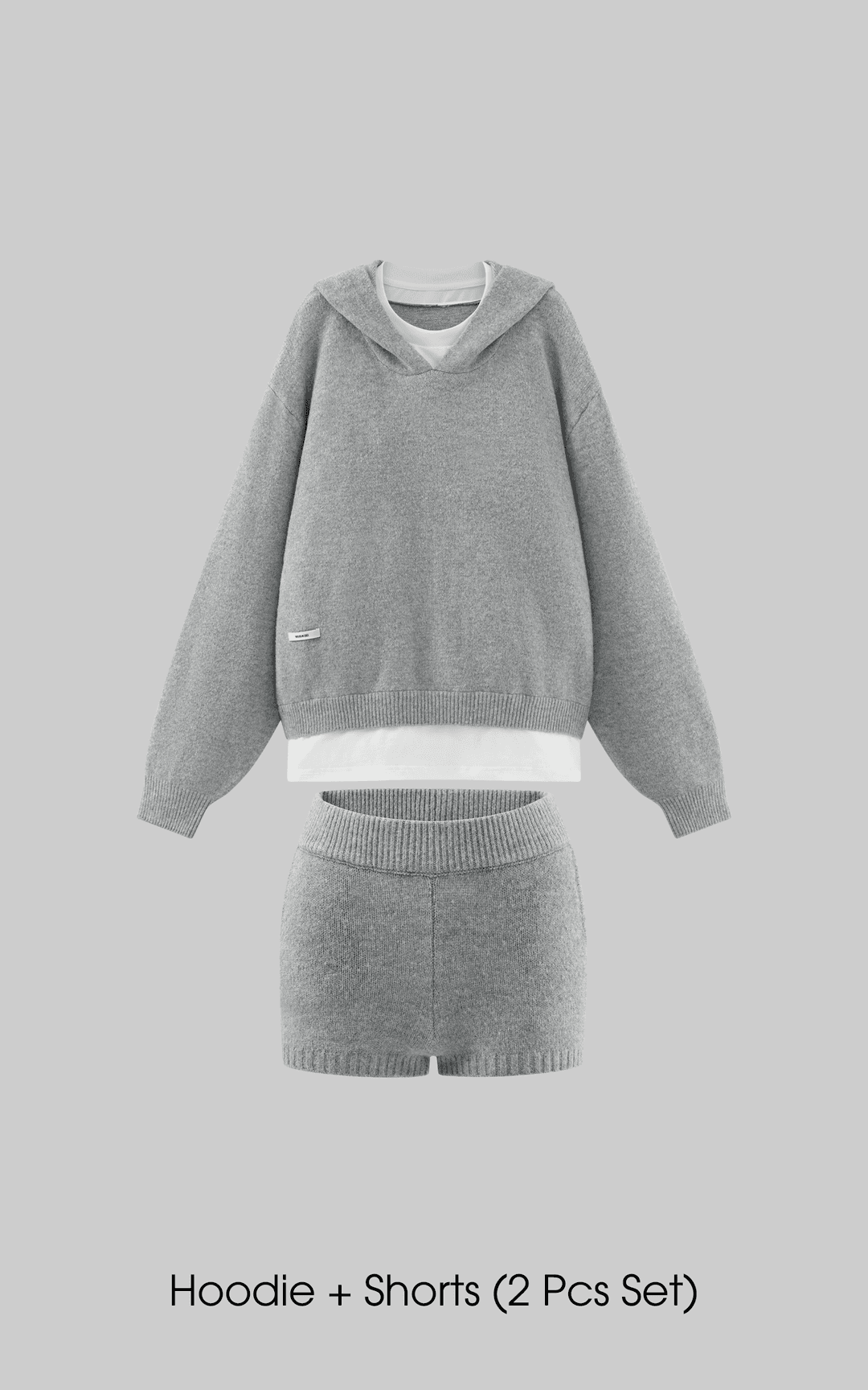 <tc>WARDEN EDGE</tc> 니트 후디 & 반바지 세트