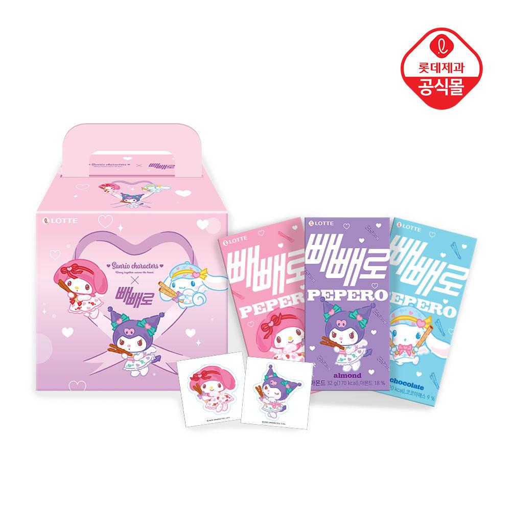 롯데제과 산리오캐릭터즈x빼빼로 12입 패키지