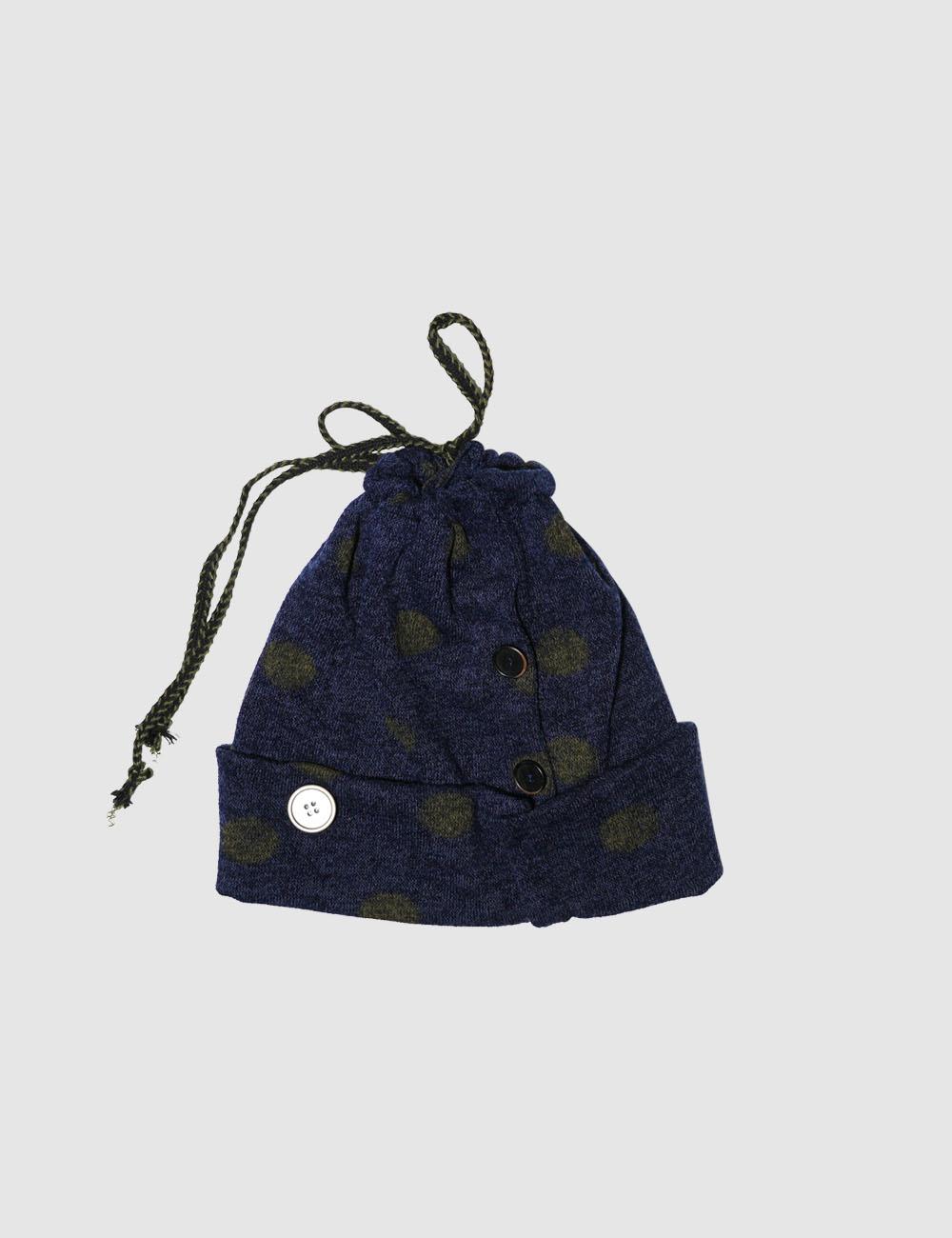Button beanie, navy