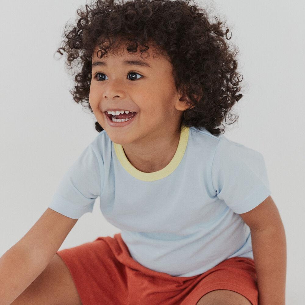 두두앤솜 면모달 반팔 아기 실내복 - 선셋오션