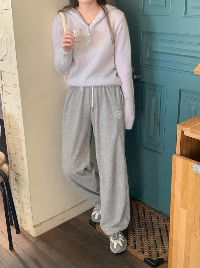 어베인 ☀️여름 💕URBANE MADE💕 몽글 하트 여성 테리 투웨이 조거팬츠 (6c) 여행룩/공항룩/휴양지룩/휴가룩/바캉스룩/여름조거팬츠