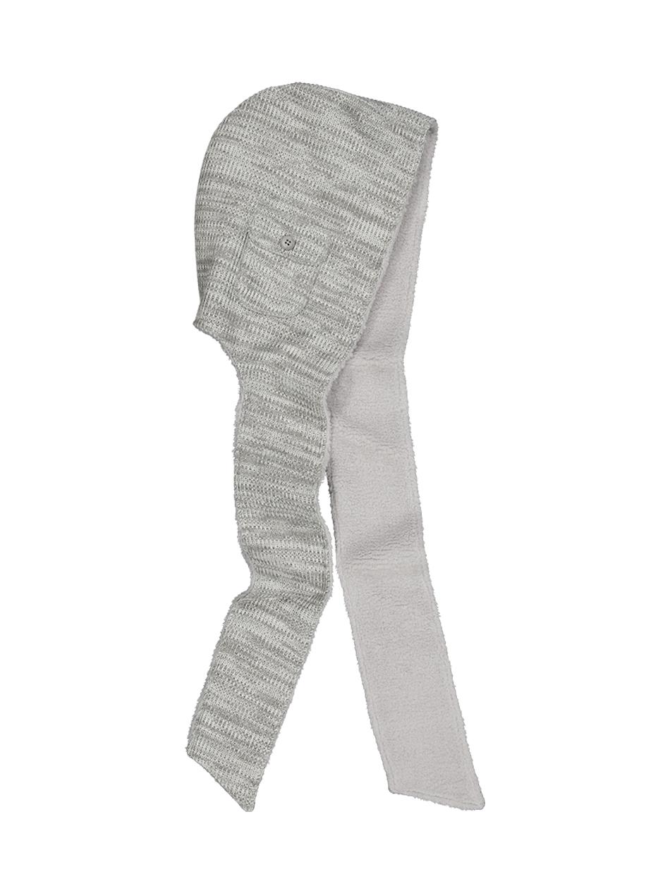POCKET HOODIE MUFFLER / GREY