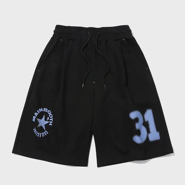 Boxer Oversized Sweat Shorts(BLACK)