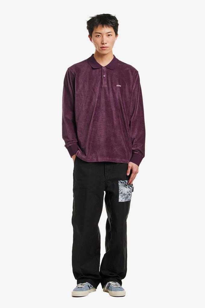 LOOP VELOUR POLO LS