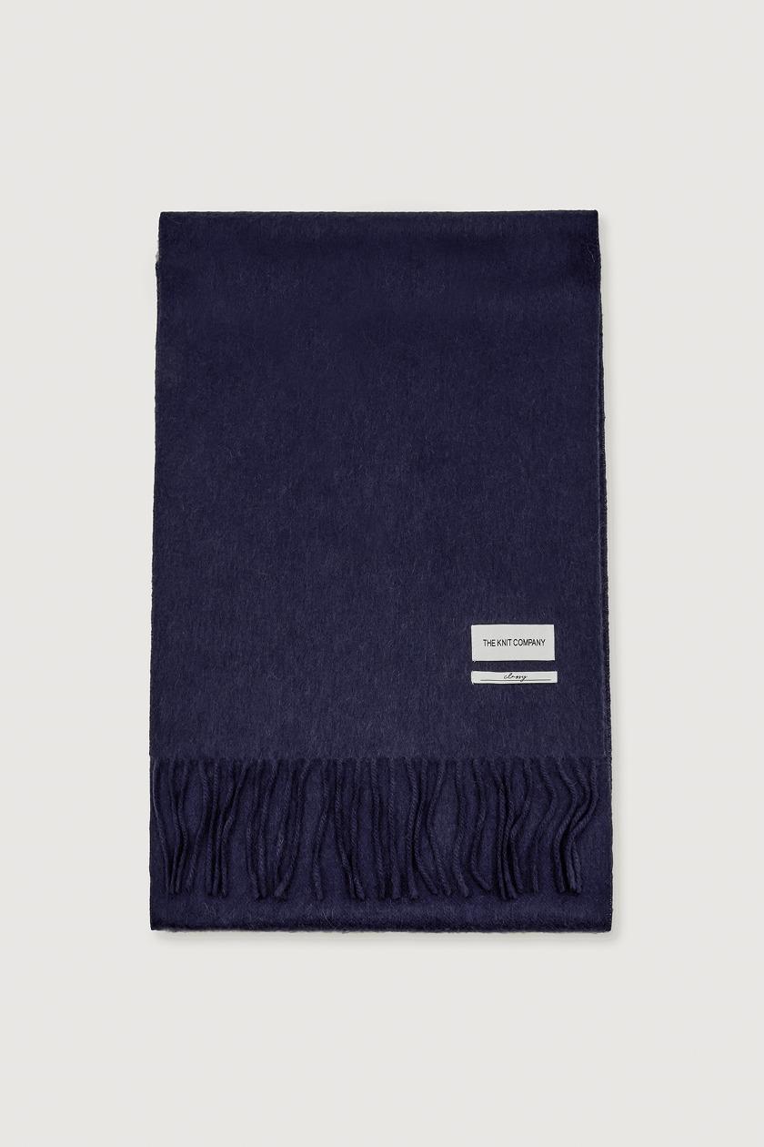 캐시미어 100 머플러 - 네이비