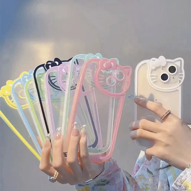 [아이폰] 컬러고양이카메라 케이스