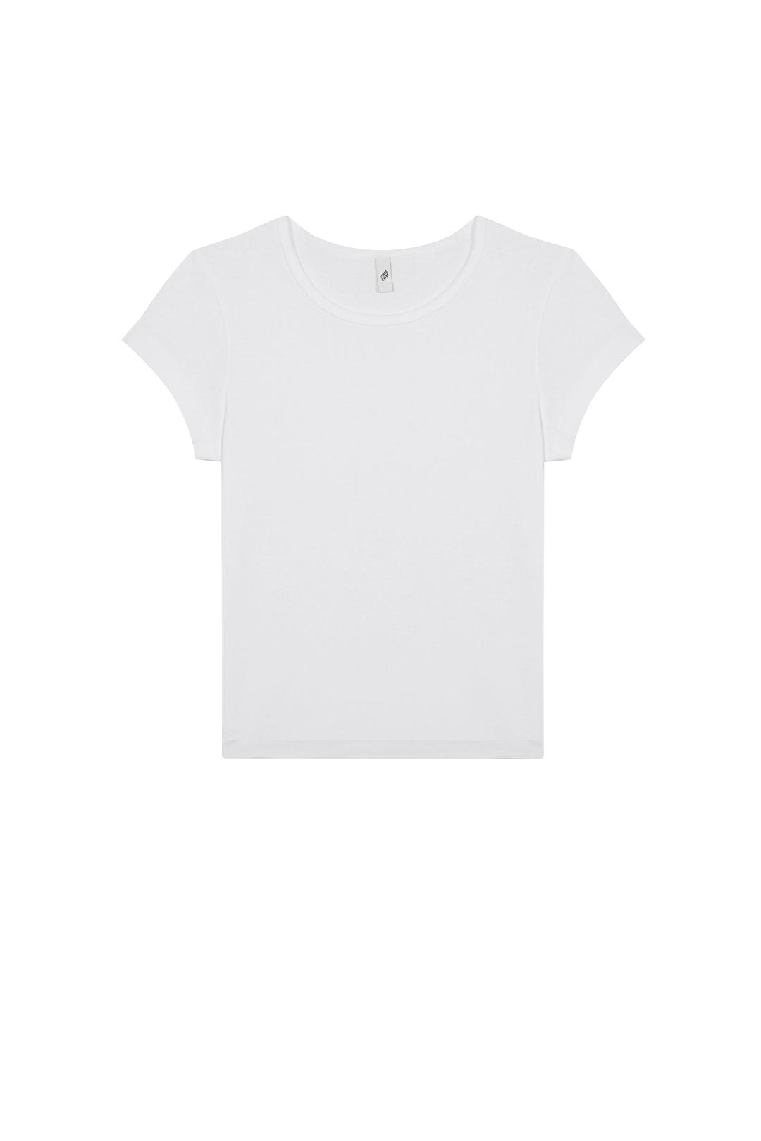 The Baby Tee: Cotton Jersey White - XXS