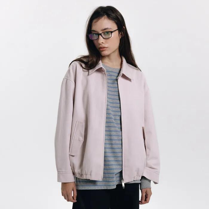 a harrington jacket (pale pink)