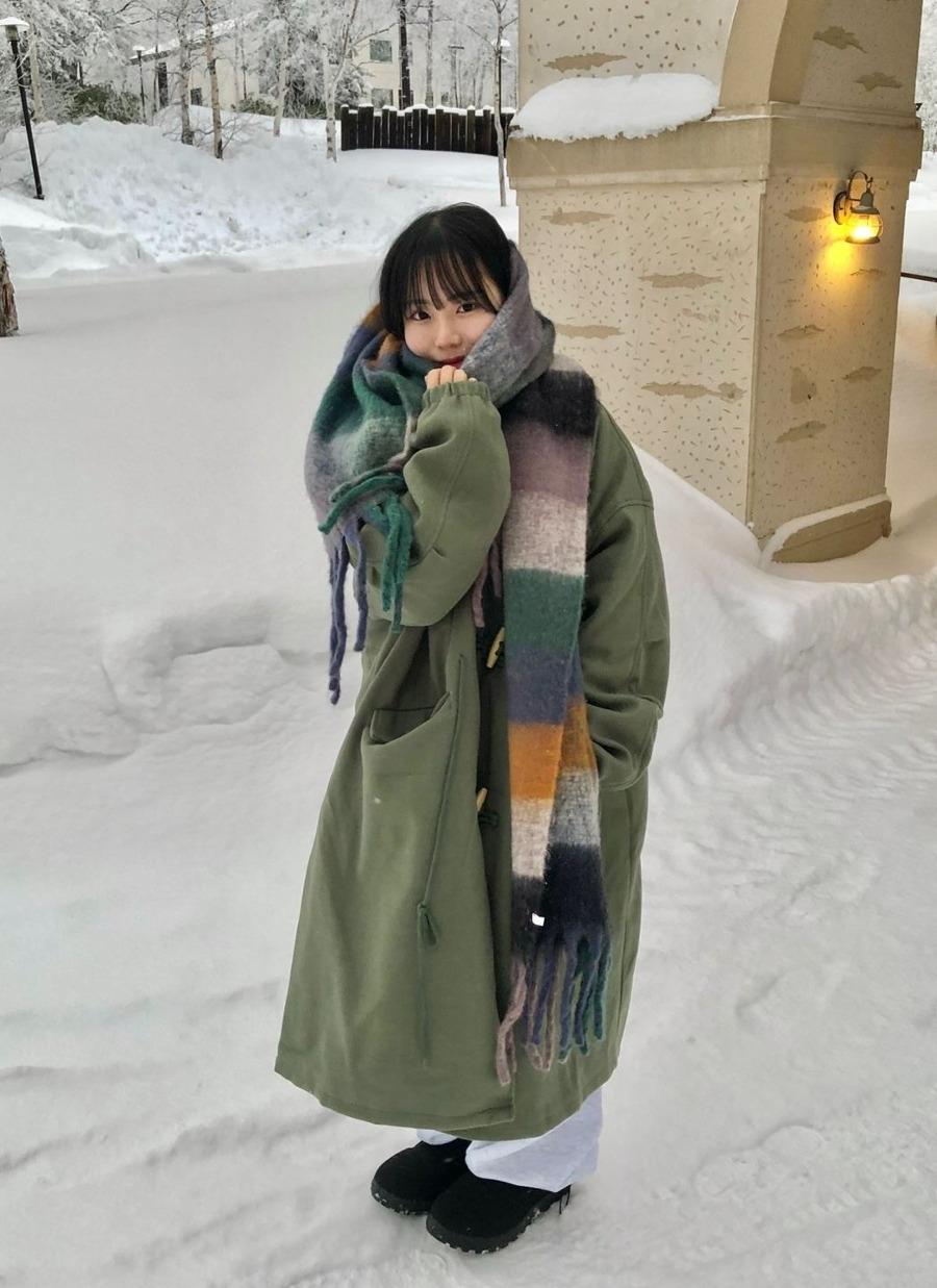 (누빔O) Miyuki long hood duffle coat 미유키 롱 후드 더플 코트