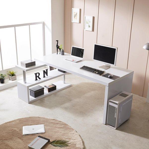 트렌디 750 광폭 ㄱ자 디자인 코너책상 다용도 테이블 H720 1800