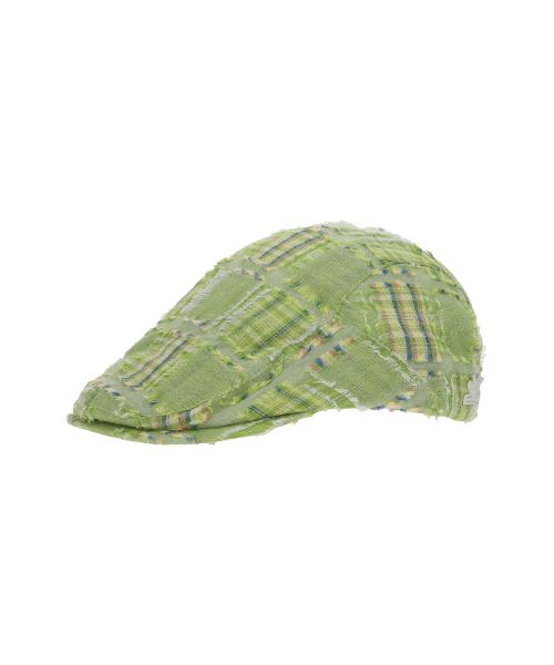 Plaid Flat Cap Green