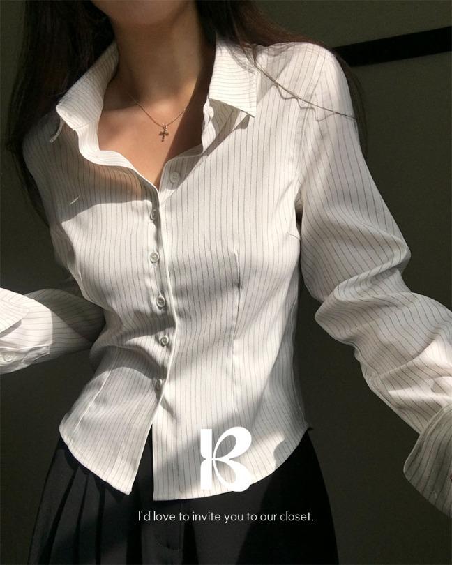 베이델리 [당일출고][MADE/2size]베러 스트라이프 셔츠