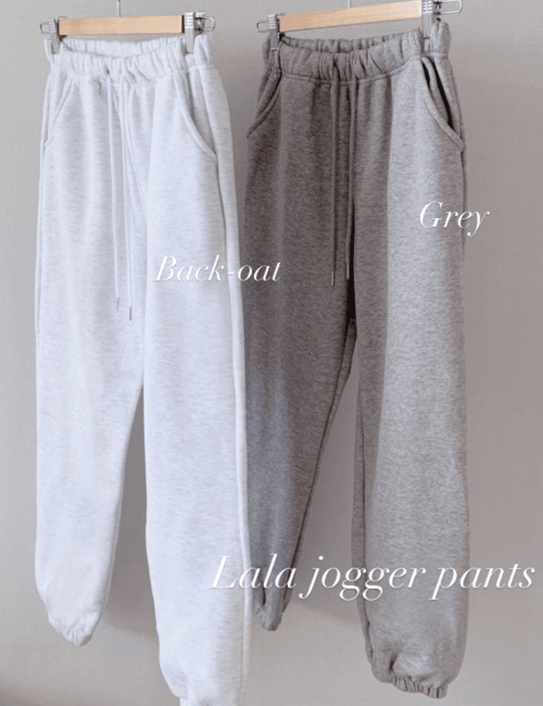 러체 [2col] Lala jogger pants 기모 조거팬츠