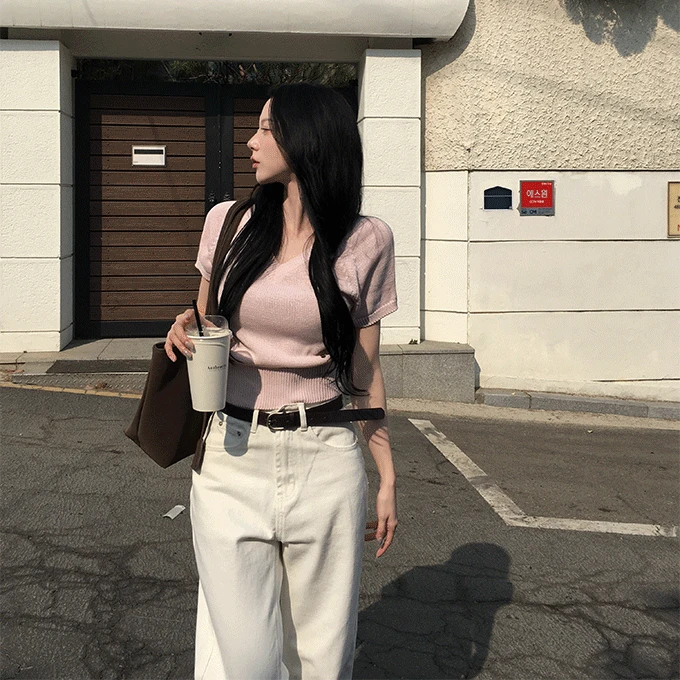 [자체제작] 2ver. 보르도 심볼 썸머 나그랑 반팔니트 (R넥/V넥) -5 color