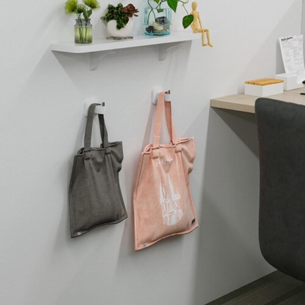 다용도 무타공 흡착식 가방 모자걸이 멀티 걸이용 후크 4개 세트