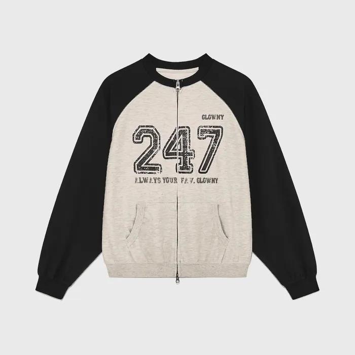 247 JERSEY ZIP UP (OATMEAL)