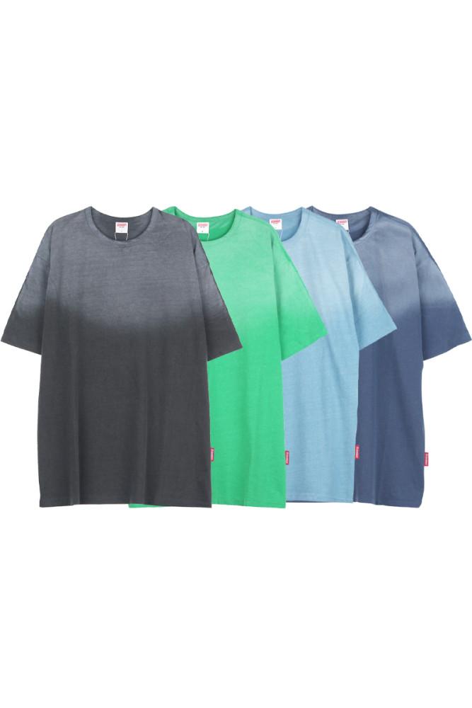 블랙아웃 옷 워싱 여름 반팔 티셔츠 Old washed t shirt 오버핏